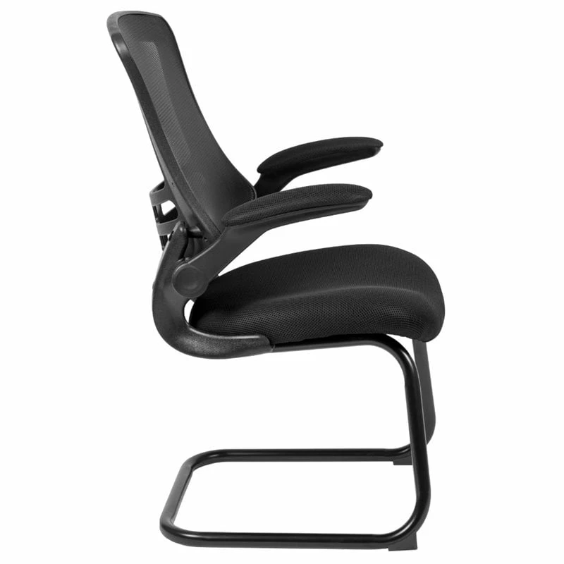 Best Pirce ❤️ Flash Furniture Mesh Sled Office Side Chair In Black ✔️ 2 Best Pirce ❤️ Flash Furniture Mesh Sled Office Side Chair In Black ✔️ - Image 2