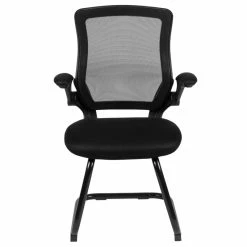 Promo ⌛ Flash Furniture Mesh Sled Base Office Chair In Black 😍 -Guest Chairs Sales 1969658 3 L