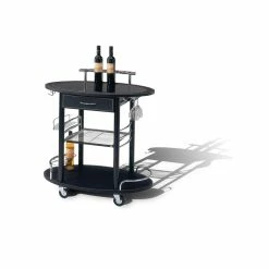 Coupon 🌟 New Spec Furniture New Spec Mobile Metal Bar Cart In Black ⌛