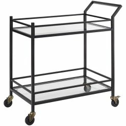 Cheapest β Crosley Furniture Crosley Aimee Glass Top Metal Bar Cart In Oil Rubbed Bronze β