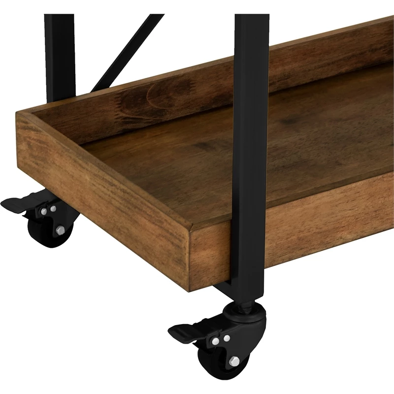 Cheap ⭐ Maddie Home Taylor Mobile Universal Kitchen Serving Cart In Black ⭐ 5 Cheap ⭐ Maddie Home Taylor Mobile Universal Kitchen Serving Cart In Black ⭐ - Image 5