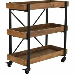Cheap ⭐ Maddie Home Taylor Mobile Universal Kitchen Serving Cart In Black ⭐
