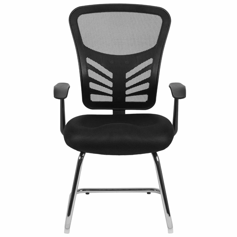 Deals ✔️ Flash Furniture Contemporary Mesh Sled Base Guest Chair In Black ⌛ 3 Deals ✔️ Flash Furniture Contemporary Mesh Sled Base Guest Chair In Black ⌛ - Image 3