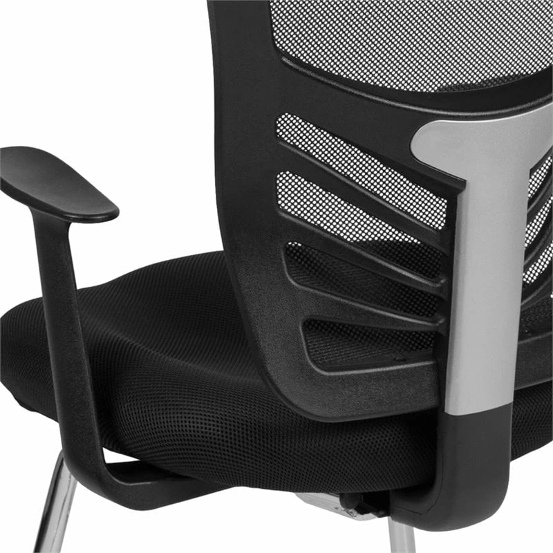 Deals ✔️ Flash Furniture Contemporary Mesh Sled Base Guest Chair In Black ⌛ 9 Deals ✔️ Flash Furniture Contemporary Mesh Sled Base Guest Chair In Black ⌛ - Image 9