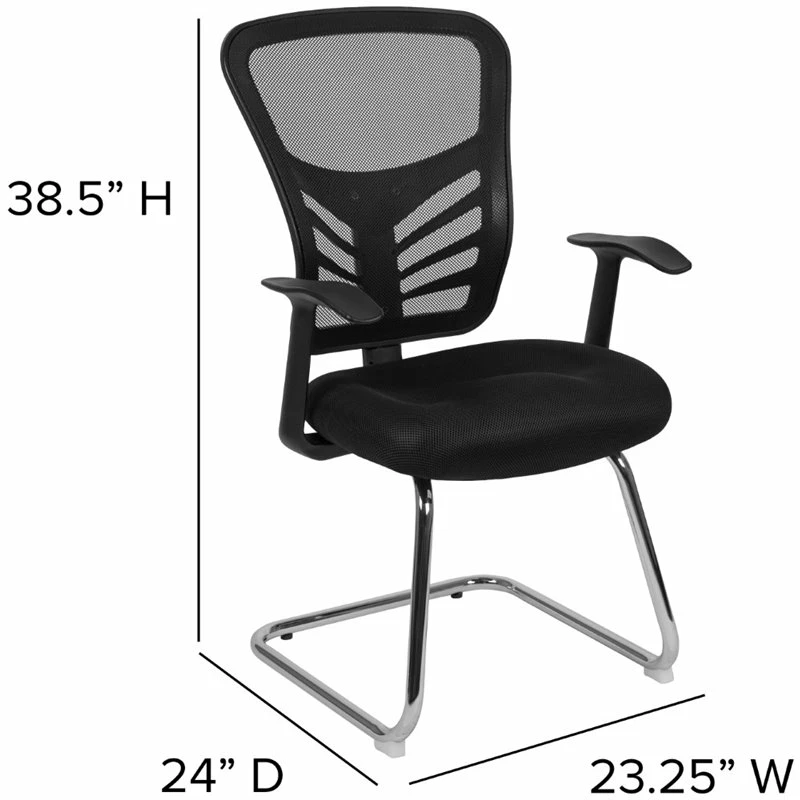 Deals ✔️ Flash Furniture Contemporary Mesh Sled Base Guest Chair In Black ⌛ 11 Deals ✔️ Flash Furniture Contemporary Mesh Sled Base Guest Chair In Black ⌛ - Image 11