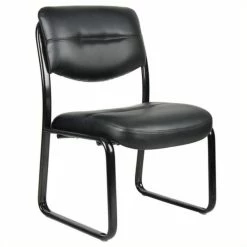 Best reviews of 😀 Boss Office Products Leather Plus With Black Frame Guest Chair ❤️
