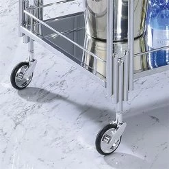 Coupon 💯 Furniture Of America Macon Contemporary Metal 2-Tier Bar Cart In Chrome 👏 -Guest Chairs Sales 1993317 5 L