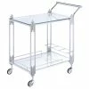 Coupon 💯 Furniture Of America Macon Contemporary Metal 2-Tier Bar Cart In Chrome 👏