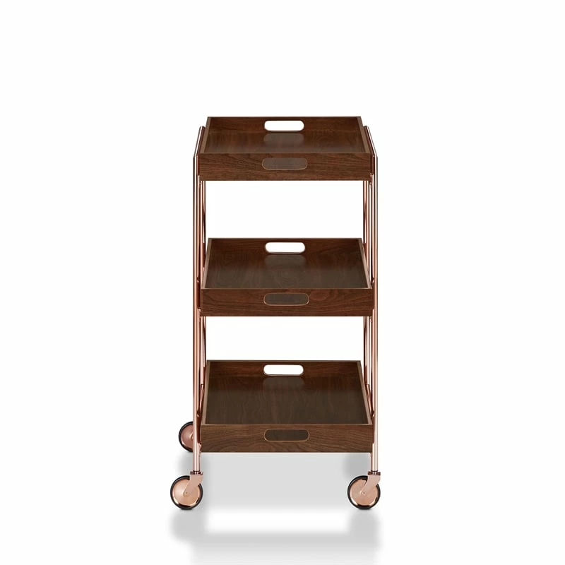 Best deal ๐งจ Furniture Of America Kliman Industrial Wood 3-Tier Bar Cart In Walnut ๐ 5 Best deal ๐งจ Furniture Of America Kliman Industrial Wood 3-Tier Bar Cart In Walnut ๐ - Image 5
