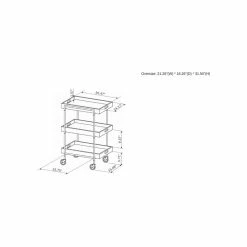 Best deal ๐งจ Furniture Of America Kliman Industrial Wood 3-Tier Bar Cart In Walnut ๐ 11 Best deal ๐งจ Furniture Of America Kliman Industrial Wood 3-Tier Bar Cart In Walnut ๐ -Guest Chairs Sales 1993389 7 L