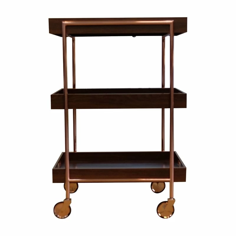 Best deal ๐งจ Furniture Of America Kliman Industrial Wood 3-Tier Bar Cart In Walnut ๐ 1 Best deal ๐งจ Furniture Of America Kliman Industrial Wood 3-Tier Bar Cart In Walnut ๐
