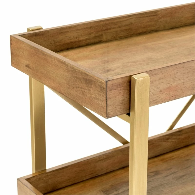 Brand new β€οΈ Adore Decor Riley Wooden Kitchen Bar Cart Gold π 3 Brand new β€οΈ Adore Decor Riley Wooden Kitchen Bar Cart Gold π - Image 3