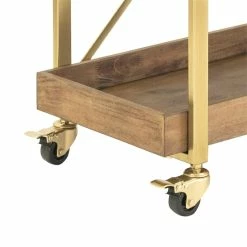 Brand new β€οΈ Adore Decor Riley Wooden Kitchen Bar Cart Gold π 11 Brand new β€οΈ Adore Decor Riley Wooden Kitchen Bar Cart Gold π -Guest Chairs Sales 1997754 3 L