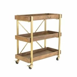 Brand new β€οΈ Adore Decor Riley Wooden Kitchen Bar Cart Gold π 13 Brand new β€οΈ Adore Decor Riley Wooden Kitchen Bar Cart Gold π -Guest Chairs Sales 1997754 5 L