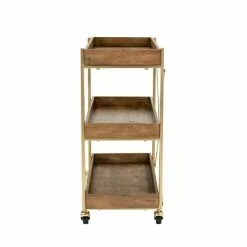 Brand new β€οΈ Adore Decor Riley Wooden Kitchen Bar Cart Gold π 14 Brand new β€οΈ Adore Decor Riley Wooden Kitchen Bar Cart Gold π -Guest Chairs Sales 1997754 6 L