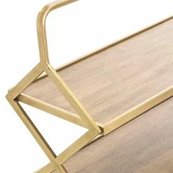 Best reviews of 😉 Adore Decor Hudson Wooden Kitchen Bar Cart Gold 👏 -Guest Chairs Sales 1997755 2 L