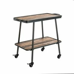 Flash Sale 𧨠Adore Decor Felix 2 Tier Wooden Kitchen Bar Cart Black π₯° 11 Flash Sale 𧨠Adore Decor Felix 2 Tier Wooden Kitchen Bar Cart Black π₯° -Guest Chairs Sales 1997756 10 L