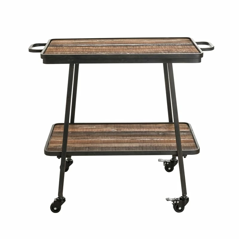 Flash Sale 𧨠Adore Decor Felix 2 Tier Wooden Kitchen Bar Cart Black π₯° 6 Flash Sale 𧨠Adore Decor Felix 2 Tier Wooden Kitchen Bar Cart Black π₯° - Image 6