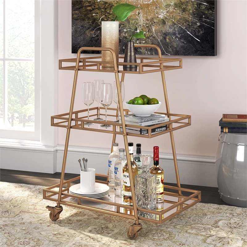 Buy π Adore Decor Addison Bar Cart Antique Gold β 2 Buy π Adore Decor Addison Bar Cart Antique Gold β - Image 2