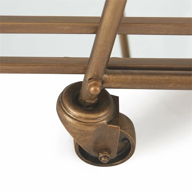 Buy π Adore Decor Addison Bar Cart Antique Gold β 6 Buy π Adore Decor Addison Bar Cart Antique Gold β - Image 6