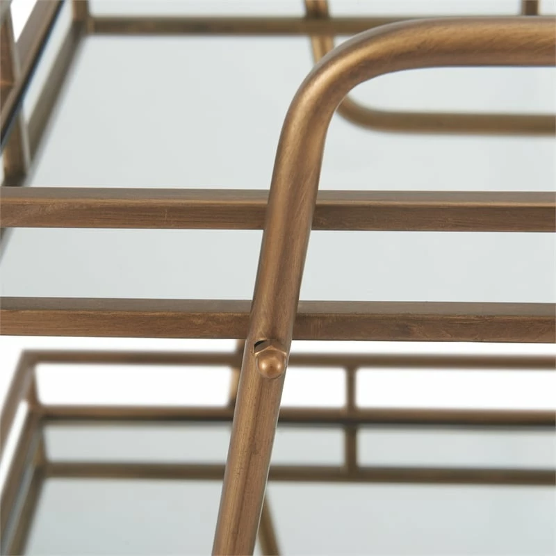 Buy π Adore Decor Addison Bar Cart Antique Gold β 9 Buy π Adore Decor Addison Bar Cart Antique Gold β - Image 9