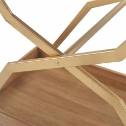 New β Adore Decor Jolie Kitchen Bar Cart Gold/Brown 𧨠23 New β Adore Decor Jolie Kitchen Bar Cart Gold/Brown 𧨠-Guest Chairs Sales 1997816 12 L