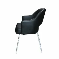 Best Sale 🔔 Boss Office Products Black CaressoftPlus Modern Side To Dining Chair In Black ⭐ -Guest Chairs Sales 1998014 2 L