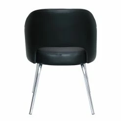 Best Sale 🔔 Boss Office Products Black CaressoftPlus Modern Side To Dining Chair In Black ⭐ -Guest Chairs Sales 1998014 3 L