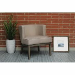 Outlet ✨ Boss Office Products Boss Office Ava Accent Chair In Gray Linen 👏 -Guest Chairs Sales 1998016 2 L