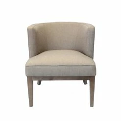 Outlet ✨ Boss Office Products Boss Office Ava Accent Chair In Gray Linen 👏 -Guest Chairs Sales 1998016 5 L