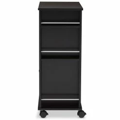Wholesale ⭐ Pemberly Row Mobile Home Bar Cabinet In Dark Brown 👍 -Guest Chairs Sales 2014007 3 L