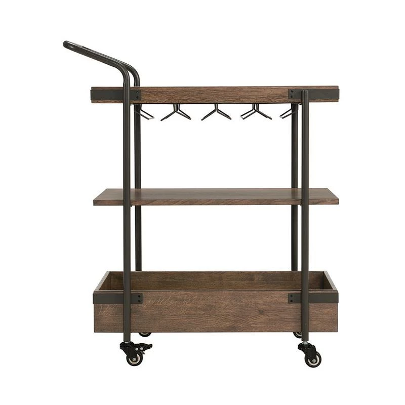 Best deal โค๏ธ Alaterre Furniture Kyra 32" Wood And Metal Bar Cart In Oak ๐ 2 Best deal โค๏ธ Alaterre Furniture Kyra 32" Wood And Metal Bar Cart In Oak ๐ - Image 2