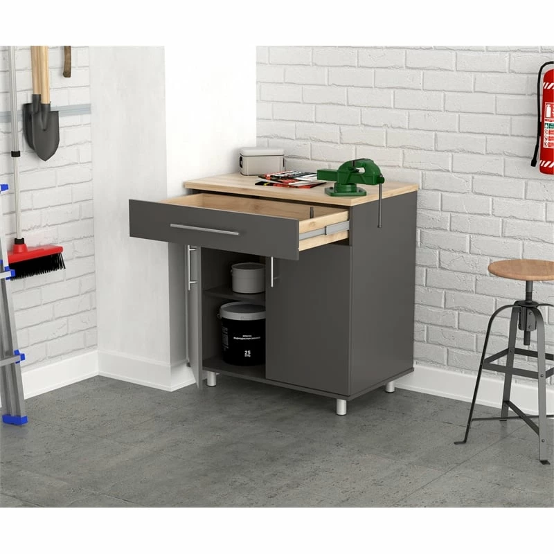 Best Sale โค๏ธ Inval America Kratos 1-Drawer Wood Garage Storage Cabinet In Dark Gray ๐คฉ 3 Best Sale โค๏ธ Inval America Kratos 1-Drawer Wood Garage Storage Cabinet In Dark Gray ๐คฉ - Image 3