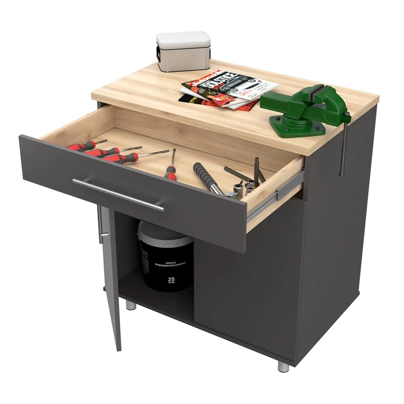 Best Sale โค๏ธ Inval America Kratos 1-Drawer Wood Garage Storage Cabinet In Dark Gray ๐คฉ 7 Best Sale โค๏ธ Inval America Kratos 1-Drawer Wood Garage Storage Cabinet In Dark Gray ๐คฉ - Image 7