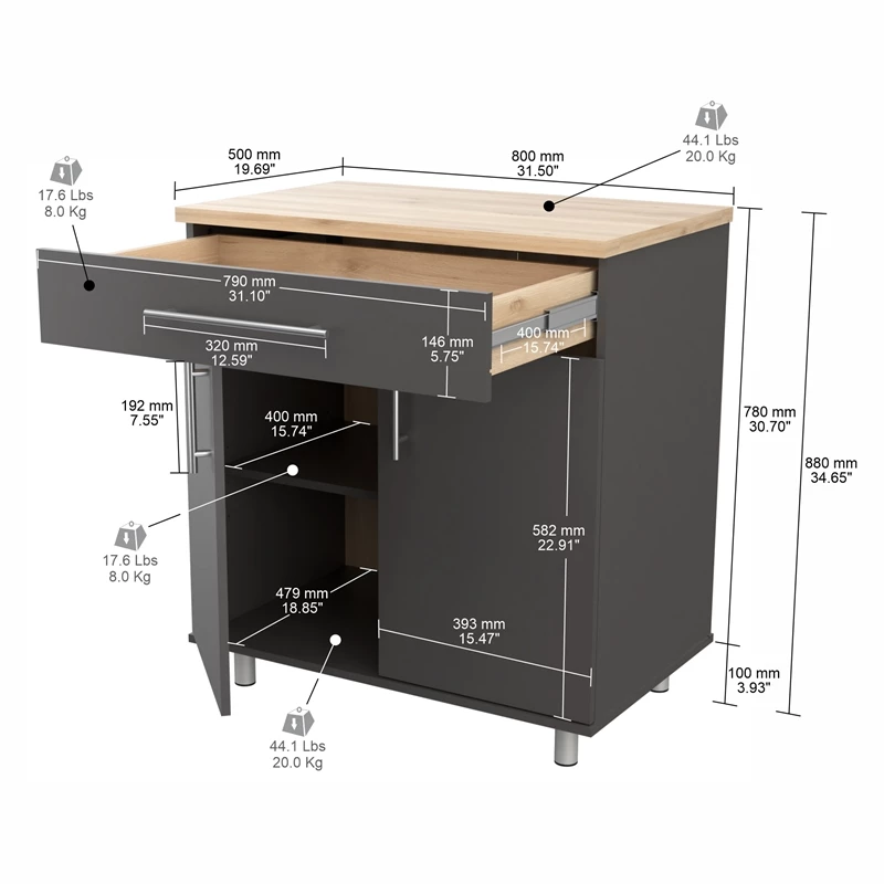 Best Sale โค๏ธ Inval America Kratos 1-Drawer Wood Garage Storage Cabinet In Dark Gray ๐คฉ 10 Best Sale โค๏ธ Inval America Kratos 1-Drawer Wood Garage Storage Cabinet In Dark Gray ๐คฉ - Image 10