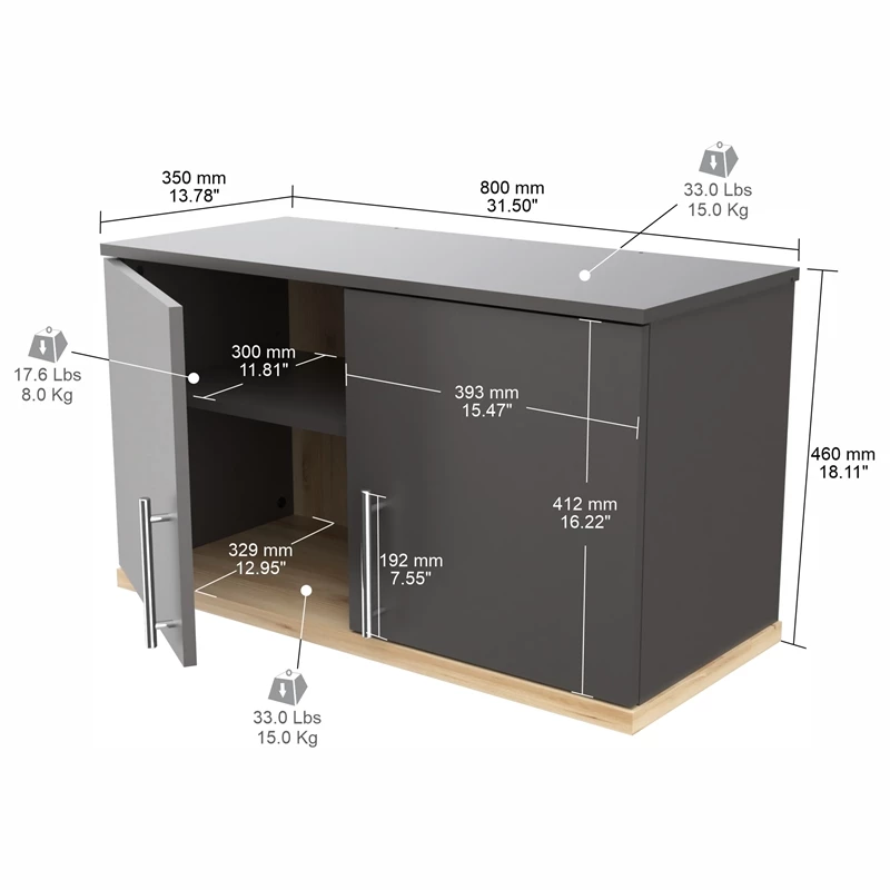 Best reviews of ๐ Inval America Kratos Engineered Wood 2-Door Garage Storage Cabinet In Dark Gray ๐งจ 9 Best reviews of ๐ Inval America Kratos Engineered Wood 2-Door Garage Storage Cabinet In Dark Gray ๐งจ - Image 9