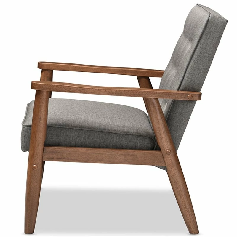 Cheap โจ Allora Tufted Reception Chair In Gray And Brown ๐ 4 Cheap โจ Allora Tufted Reception Chair In Gray And Brown ๐ - Image 4