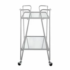 Flash Sale π Linon Mia Mid-Century Mirrored Metal Bar Cart In Silver π 8 Flash Sale π Linon Mia Mid-Century Mirrored Metal Bar Cart In Silver π -Guest Chairs Sales 2116717 17 L