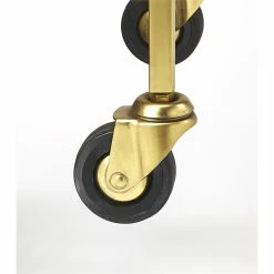 Best deal 🌟 Beaumont Lane Metropolitan Living Polished Bar Cart In Gold 😍 -Guest Chairs Sales 2119433 4 L