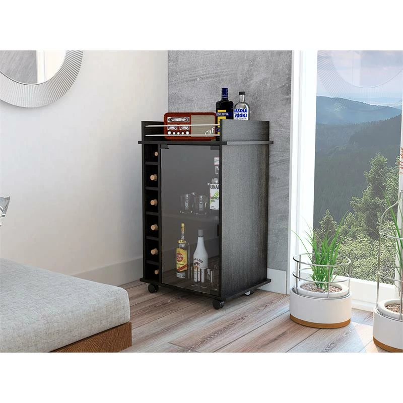 Deals π₯° Bowery Hill Glass Door Bar Cart In Espresso β€οΈ 2 Deals π₯° Bowery Hill Glass Door Bar Cart In Espresso β€οΈ - Image 2