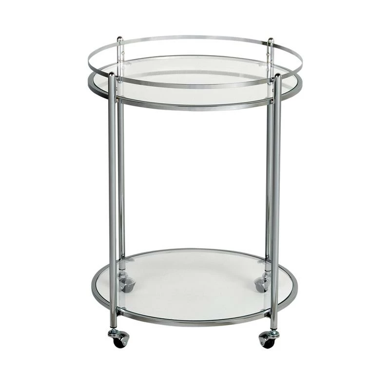 Top 10 ๐คฉ Studio Designs Home Veranda 2-Tier Tempered Glass Round Bar Cart In Clear ๐ 3 Top 10 ๐คฉ Studio Designs Home Veranda 2-Tier Tempered Glass Round Bar Cart In Clear ๐ - Image 3