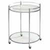 Top 10 🤩 Studio Designs Home Veranda 2-Tier Tempered Glass Round Bar Cart In Clear 👏