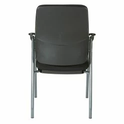 Outlet ⌛ Office Star High Back Guest Chair In Black Fabric And Titanium Frame ⭐ -Guest Chairs Sales 2154566 3 L