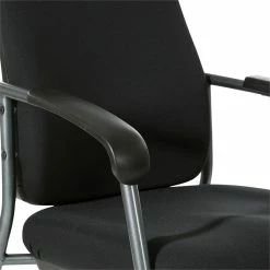 Outlet ⌛ Office Star High Back Guest Chair In Black Fabric And Titanium Frame ⭐ -Guest Chairs Sales 2154566 5 L