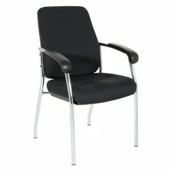 Top 10 โจ Office Star High Back Guest Chair With Black Fabric And Chrome Frame In Coal Finish โค๏ธ