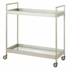 Top 10 π Henn&Hart 33" Satin Nickel Metal/Glass Bar Cart β 10 Top 10 π Henn&Hart 33" Satin Nickel Metal/Glass Bar Cart β -Guest Chairs Sales 2159070 2 L