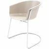 Best Pirce 🤩 KFI Furniture Olio Designs Tee Plastic Sled Base Arm Chair In Moonbeam And Silver ✔️