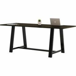 Best Sale ⌛ KFI Furniture KFI Midtown 3' X 8' Wood Top Counter Height Conference Table In Espresso 😀