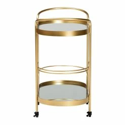 Discount π Baxton Studio Kamal Gold Finished Metal And Glass 2-Tier Mobile Wine Bar Cart π 10 Discount π Baxton Studio Kamal Gold Finished Metal And Glass 2-Tier Mobile Wine Bar Cart π -Guest Chairs Sales 2175120 10 L