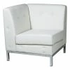 Promo 👏 OSP Home Furnishings Wallstreet Corner Chair In White Faux Leather 🎉